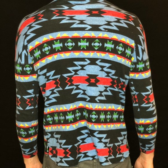 Ralph Lauren Chaps Southwestern Colorful quarter-z - Picture 4 of 4